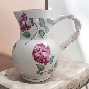 Tiffany & Co Strasbourg Flowers White Pitcher